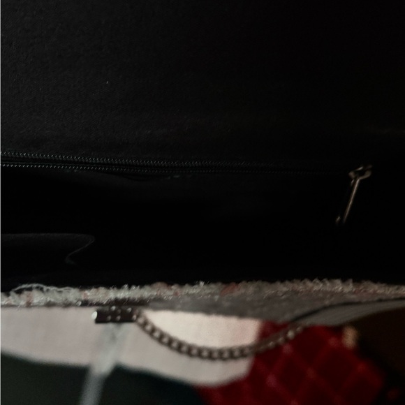 Venus Pink Tweed Crossbody Chain Bag Boutique Style - Picture 7 of 7